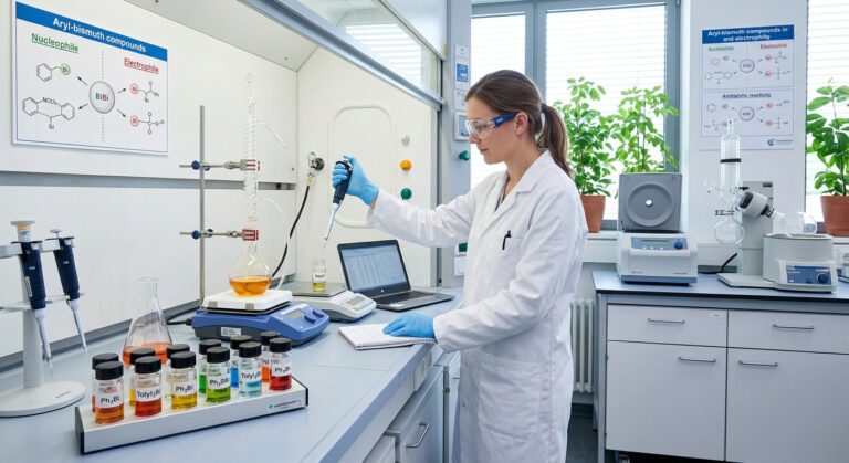 Ambiphilic cross-coupling with aryl-bismuth reagents Test223
