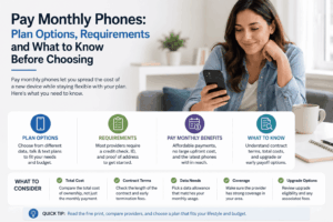 Pay Monthly Phones: Plan Options, Requirements and What to Know Before Choosing
