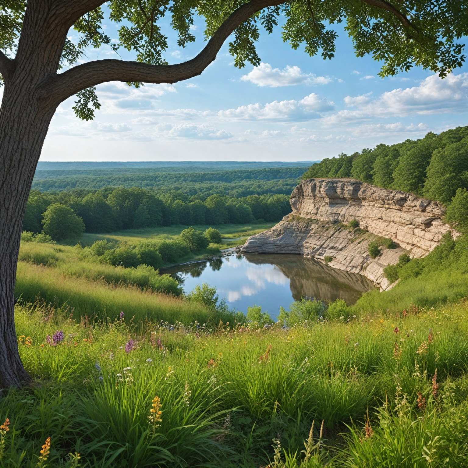 Tell me about Wisconsin’s Baraboo Hills, where you live and work.