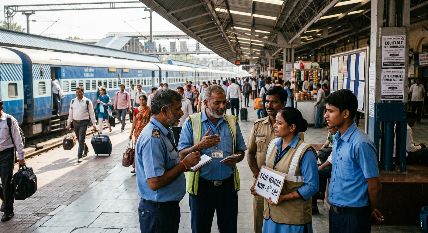Unlocking Fair Wages: Railway Staff Union Advocates for Unique Fitment Factors in 8th Pay Commission!