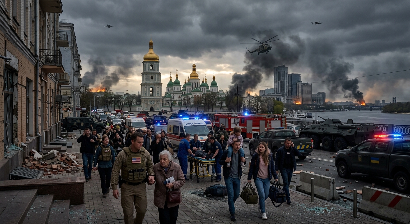 Russia Urges U.S. Citizens to Evacuate Kyiv as Systematic Strikes Loom