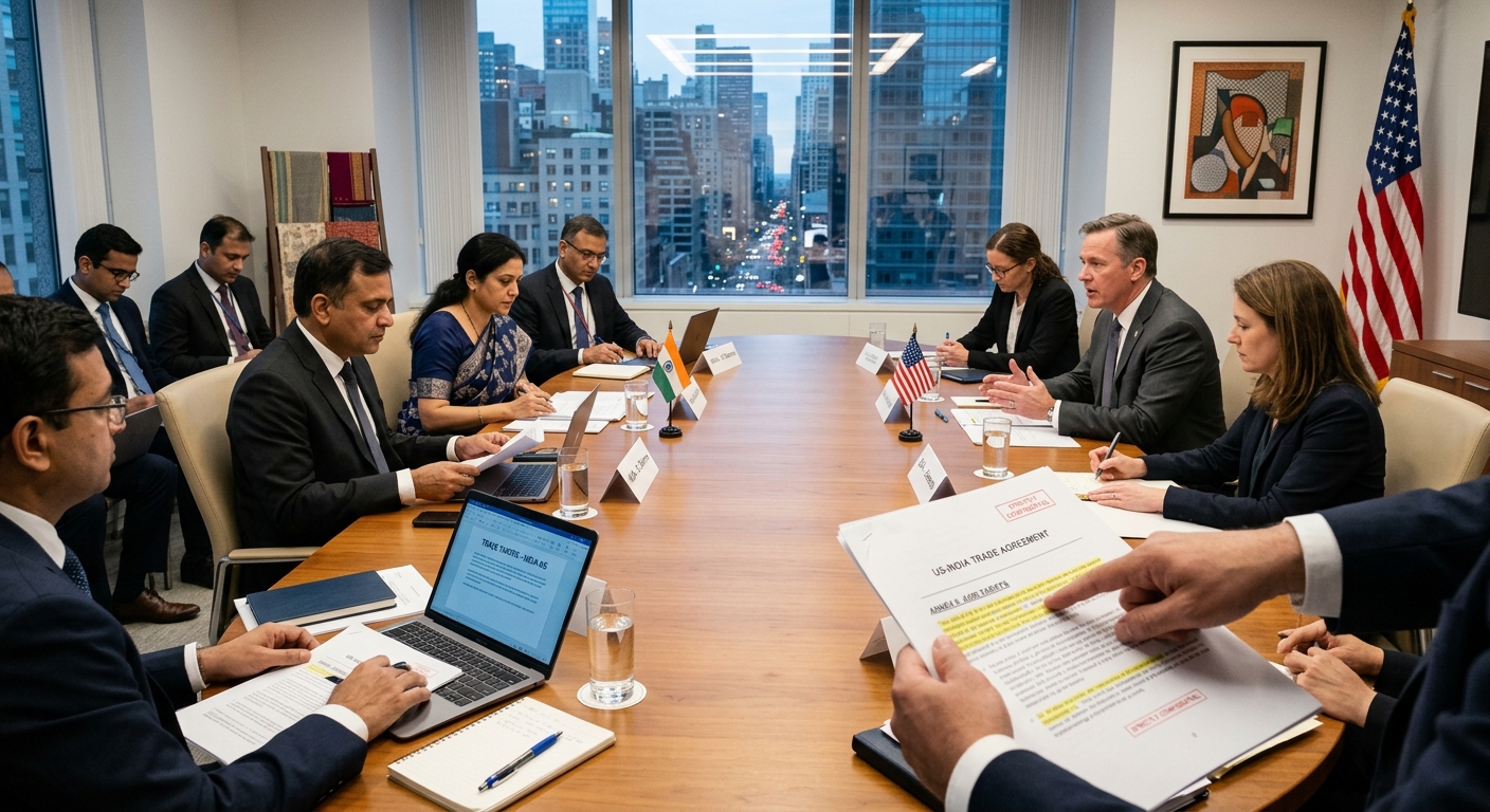 “Indias Trade Demands from the US: No Future Tariffs, Fair Rates, and Ending the Forced Labor Investigation”